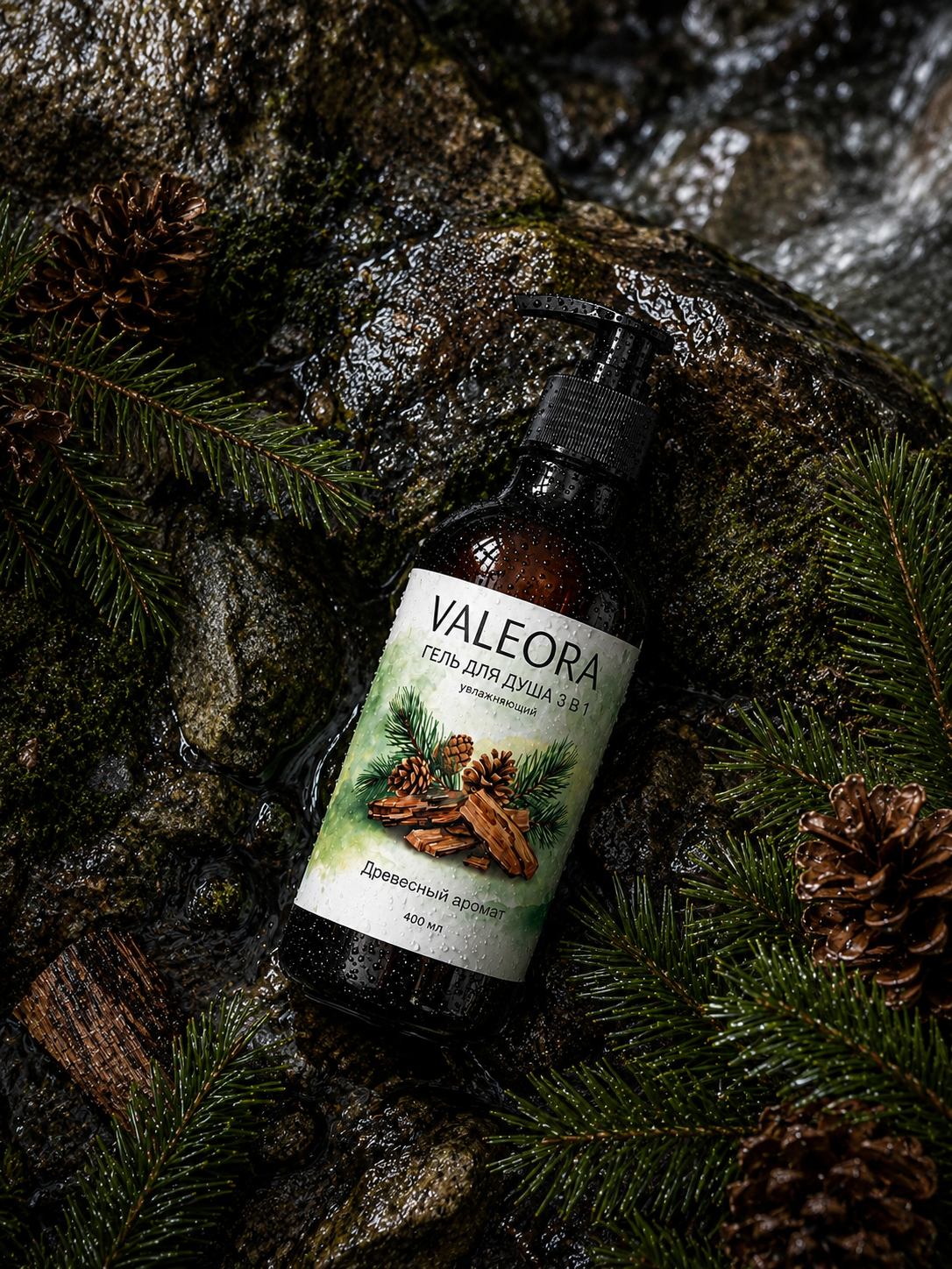 Гель для душа 3 в 1 Древесный аромат, 400 мл